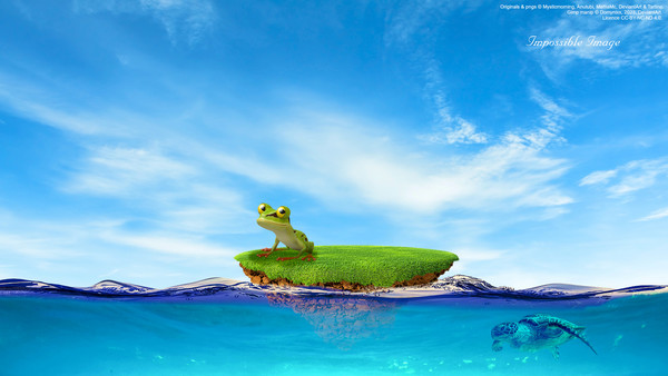 Impossible Image : ile flottante AII A010